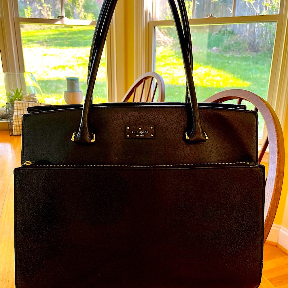 Kate Spade Black Leather Tote